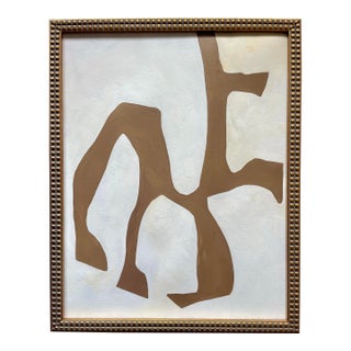 2025 "Ramo" Abstract Botanical Painting on Paper by Artist r.k. Red For Sale