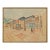 Late 20th Century French Modern Framed Architectural Rendering For Sale