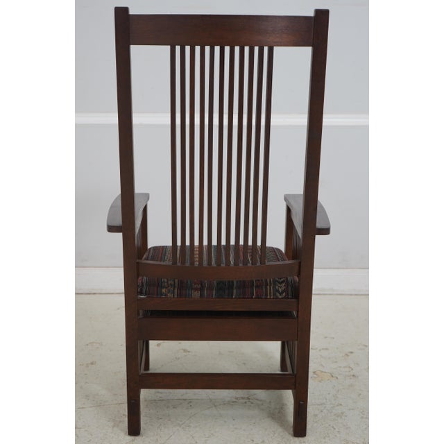 Stickley Set of 6 Stickley Mission Oak Dining Chairs For Sale - Image 4 of 18