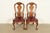 Kittinger Kittinger Georgian Carved Mahogany Side Chairs or Dining Chairs, Pair For Sale - Image 4 of 16
