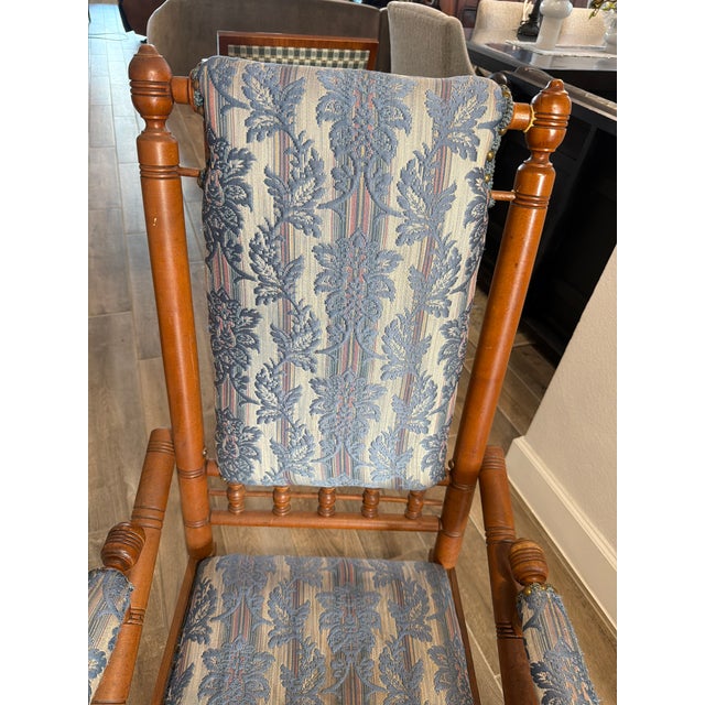 exceptional Antique Victorian Platform Rocker (circa 1880–1890) is a premier example of the Eastlake movement,...