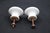 Pair of Vintage 1.25 In. White Ceramic Round Cabinet Knobs For Sale - Image 4 of 4
