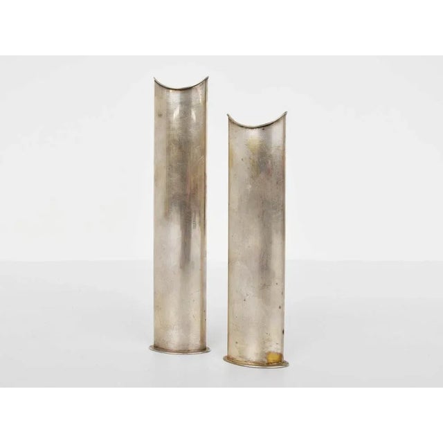 1960s Solitaire Silver Vases by Lino Sabattini for Sabatti, Italy, 1960s, Set of 2 For Sale - Image 5 of 5