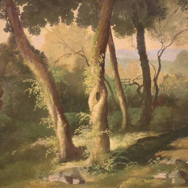 Italian Artist, Landscape, 1950, Oil on Masonite For Sale - Image 11 of 15