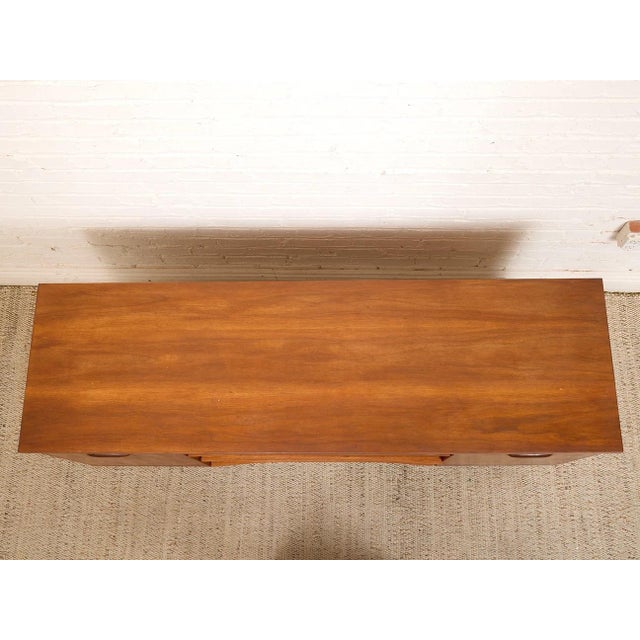 Chestnut Vintage Buffet Credenza With Three Drawers For Sale - Image 8 of 8