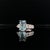 Diamond Aquamarine Ring 3.30TCW 14k Gold Women Certified For Sale - Image 12 of 12