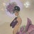 Hugo di Peina, Cabaret Style Figures, Mixed Media Paintings, 1920s-1940s, Set of 2 For Sale - Image 6 of 10