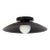 Dome Flush Mount, Black, 3in Glass Globe, Modern Led Ceiling Light, by Research.Lighting For Sale