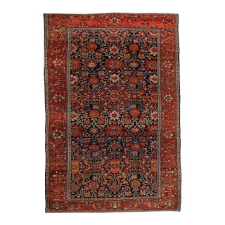 Pasargad DC Blue Antique Persian Farahan Rug For Sale