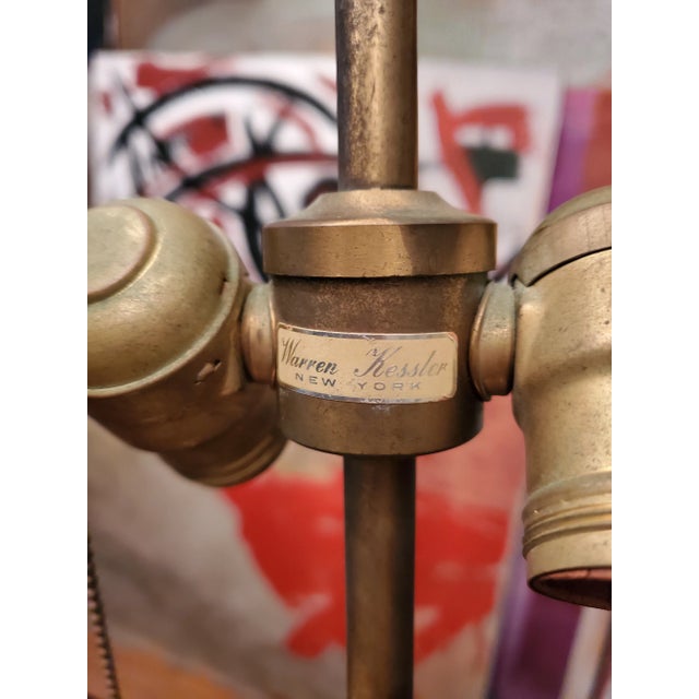 Antique 1910s Chinese Porcelain Lamp, Designer Label For Sale - Image 4 of 4