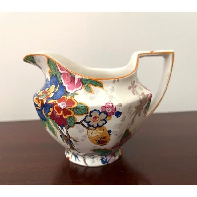 Crown Ducal 1920s Crown Ducal Porcelain Sugar and Creamer Set England For Sale - Image 4 of 11
