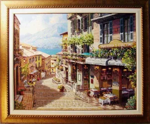 s.sam Park Antica Giacomo 2001 Hand Signed Giclee with Custom Frame Canvas