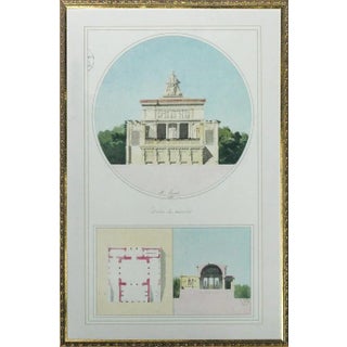 "Pavillon De Reunion" Architectural Plate For Sale