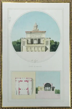 "Pavillon De Reunion" Architectural Plate