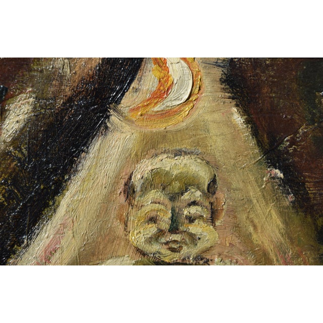 Hans Gerson, Asian Scene, 1920, Oil on Canvas For Sale - Image 8 of 13