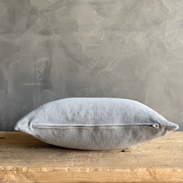 Not Yet Made - Made To Order Stone Washed Linen Lumbar Pillow With Down Insert For Sale - Image 5 of 5
