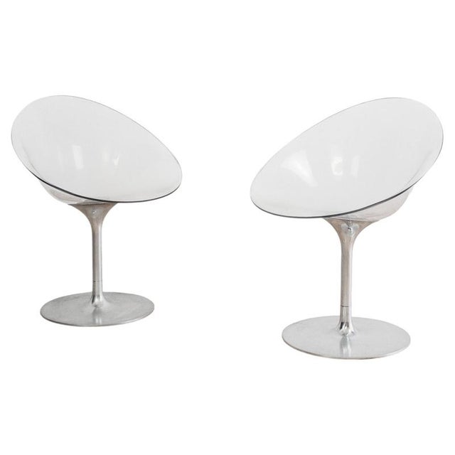 Vintage Space Age Eros Armchairs by Philippe Starck for Kartell, 1970s, Set of 2 For Sale - Image 12 of 12