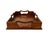 A lovely, hand carved butchers tray. Features a walnut construction with shaped sides and open carrying handles. Signed...