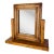 Vintage Handmade Carved Pine Tabletop Picture Frame on Stand, Rustic Folk Art Photo Display For Sale