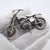 Vintage motorcycle miniature figurine, handcrafted in Arezzo between the 1980s and 1990s in solid Sterling Silver...