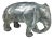 1960s Hand Poured Galvanized Metal Elephant Statue For Sale