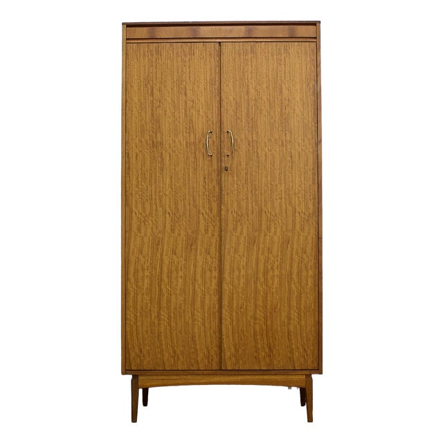 Mid-Century Teak Wardrobe from Golden Key, 1960s For Sale