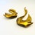 Large Modernist Vintage Brass Swans - Set of 2 For Sale - Image 12 of 12