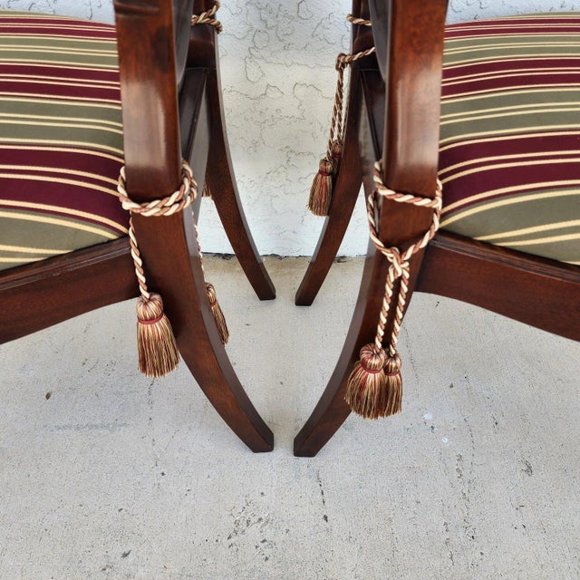 Hepplewhite Shield Back Mahogany Chairs Set of 6 For Sale - Image 11 of 15