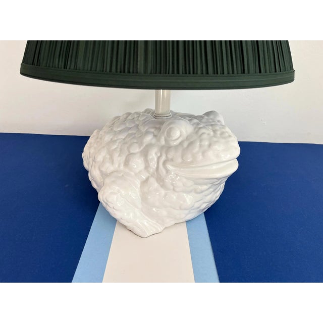 1960s Italian Toad Lamp & Shade For Sale - Image 6 of 18
