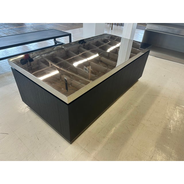 Wood Modern Ebony and Chrome Closet Table , Cabinet With Storage For Sale - Image 7 of 7