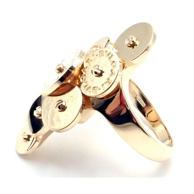 Bulgari Bulgari Cicladi 18k Yellow Gold Large Ring, size 6 For Sale - Image 4 of 10