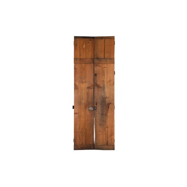 French Scrubbed Pine Decoupage & Trompe l'Oeil Doors For Sale - Image 14 of 18