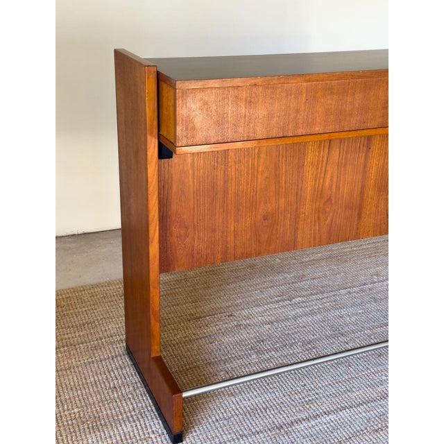 Glass & Teak Drinks Bar by Erik Buch for Dyrlund, Denmark, 1960s For Sale - Image 6 of 17