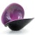 Glass Vintage Murano Large Purple Black Italian Art Glass Double Position Clam Seashell Centerpiece Bowl Flower Vase For Sale - Image 7 of 8