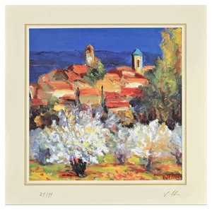 After Nicholas Verrall, The Village, Lithograph, Late 20th Century