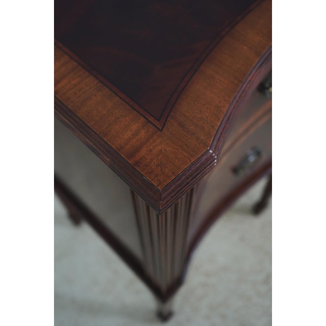 Craftique Mahogany Inlaid Bowfront Sideboard For Sale - Image 12 of 18