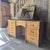 Wood Cane and Bamboo Dressing Table with Tilting Mirror For Sale - Image 7 of 8