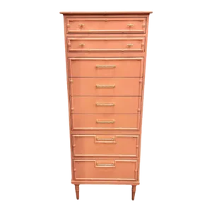 1960s Faux Bamboo Lingerie Chest