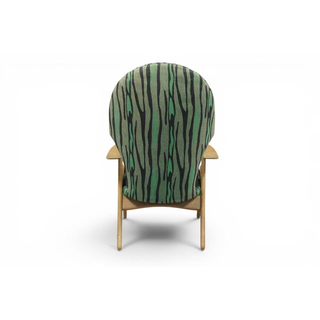 Danish Modern Highback Oak Lounge Chair Attributed to Kurt Østervig For Sale In San Francisco - Image 6 of 11