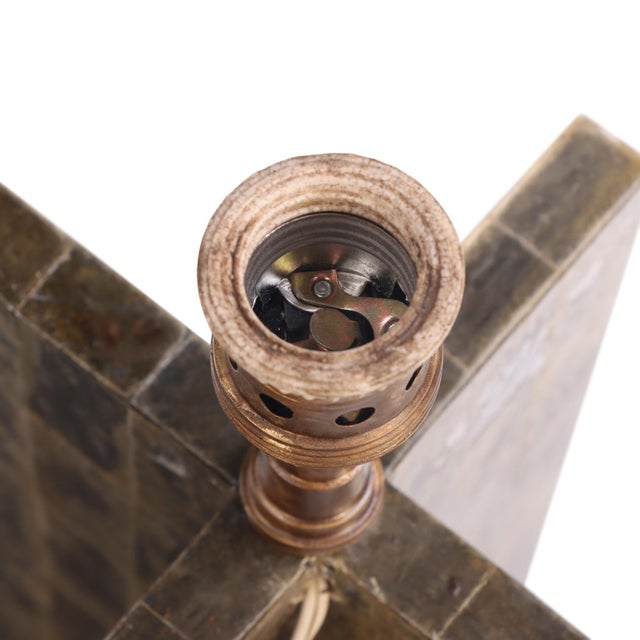 Jean-Michel Frank Mica Veneered Table Lamps, in the Manner of Jean-Michel Frank - a Pair For Sale - Image 4 of 7
