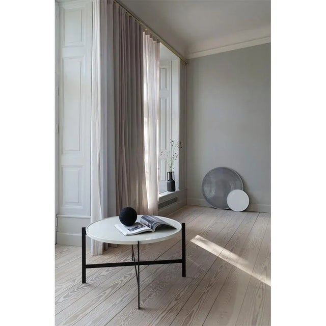 Contemporary White Porcelain Deck Table by OxDenmarq For Sale - Image 3 of 7