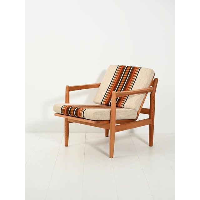 Bruksbo Vintage Norwegian Armchair by Harry Moen for Bruksbo, 1960s For Sale - Image 4 of 13