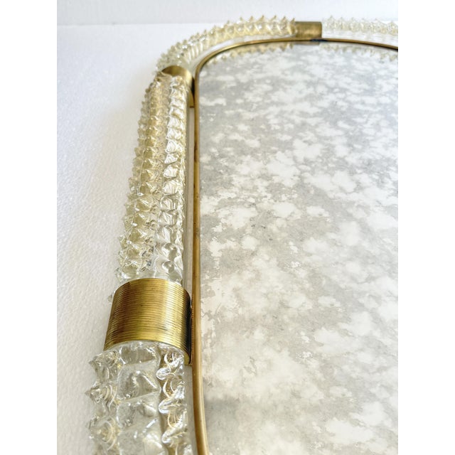 Mid-Century Modern Venetian Luxury "Rostrato" Murano Glass Wall Mirror by Simoeng For Sale - Image 3 of 6