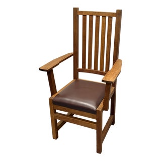 Thomas Moser Oak Armchair, Vintage For Sale