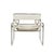 Bauhaus Wassily Chair in Cream Leather by Marcel Breuer for Knoll Inc. / Knoll International For Sale - Image 9 of 13