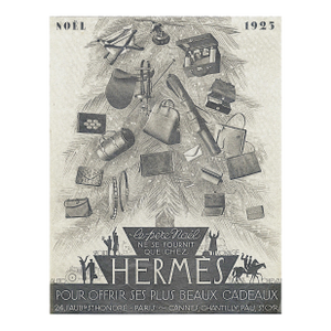 1925 Rare French Hermes Christmas Print