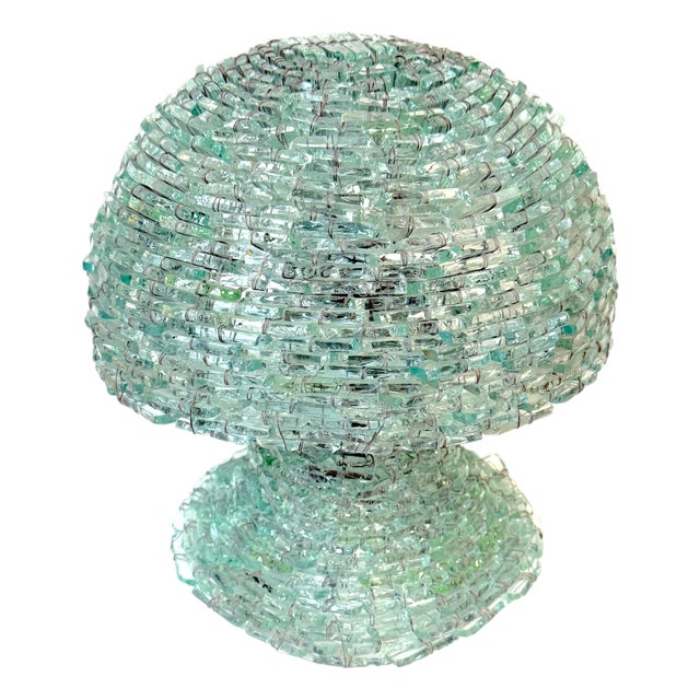 Mid 20th Century Modern Murano Tesserine Glass Mosaic Mushroom Table Lamp Attributed to TAO, Italy For Sale