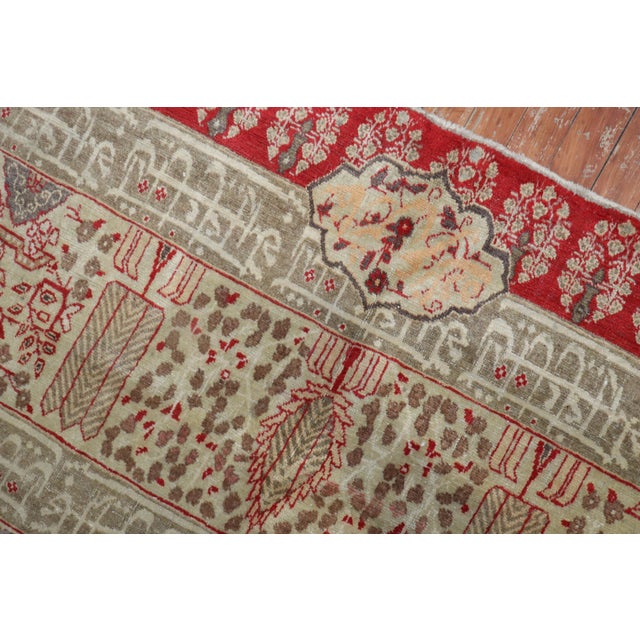 Antique Persian Tabriz Dowry Rug For Sale - Image 14 of 18