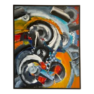 Sonia Delaunay Style Cubist Art Composition Painting by Heidi Melano