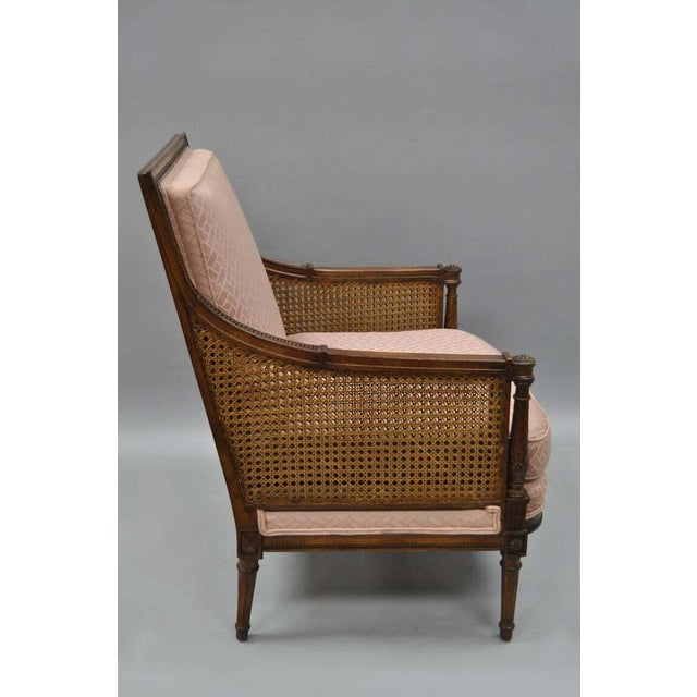 Early 20th Century French Louis XVI Directoire Style Cane Bergere Arm